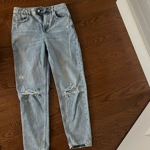 Blue Zara denim shorts